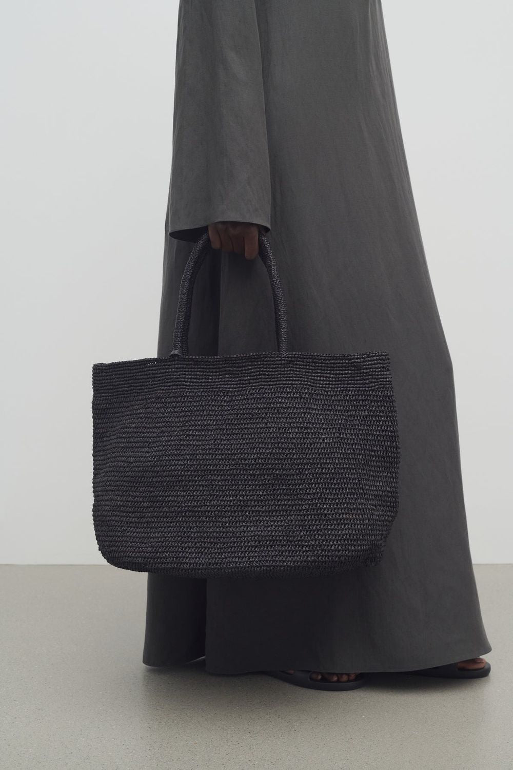 THE ROW Mini Raffia Oregon Handbag