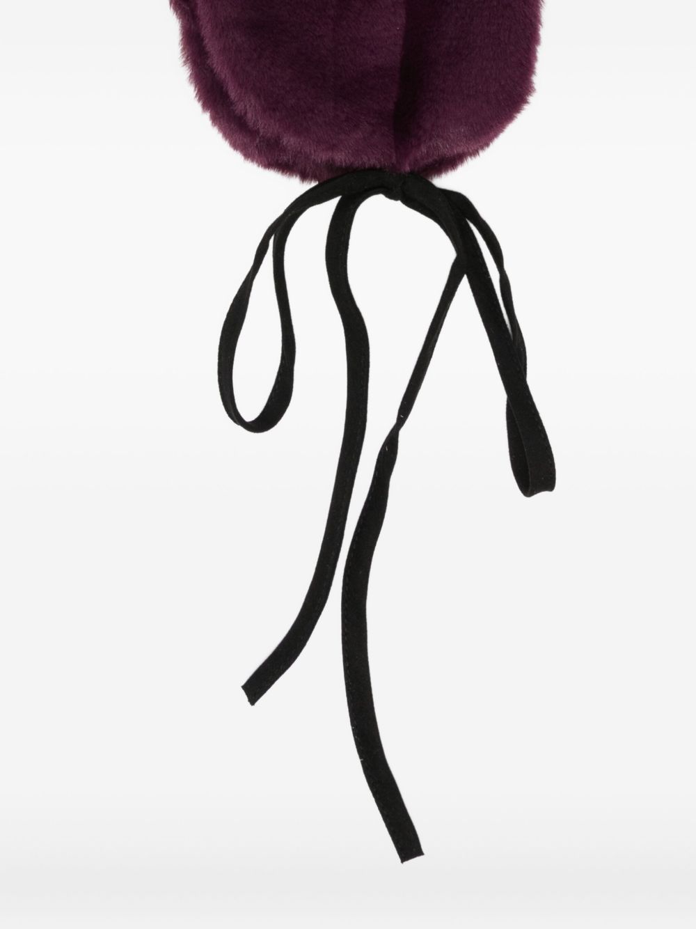 PAUL SMITH Faux Fur Hat with Ear Flaps and Tie Fastening