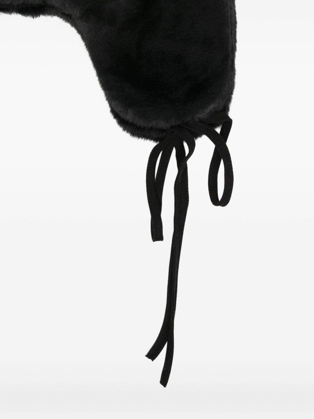 PAUL SMITH Faux Fur Hat with Ear Flaps and Tie Fastening