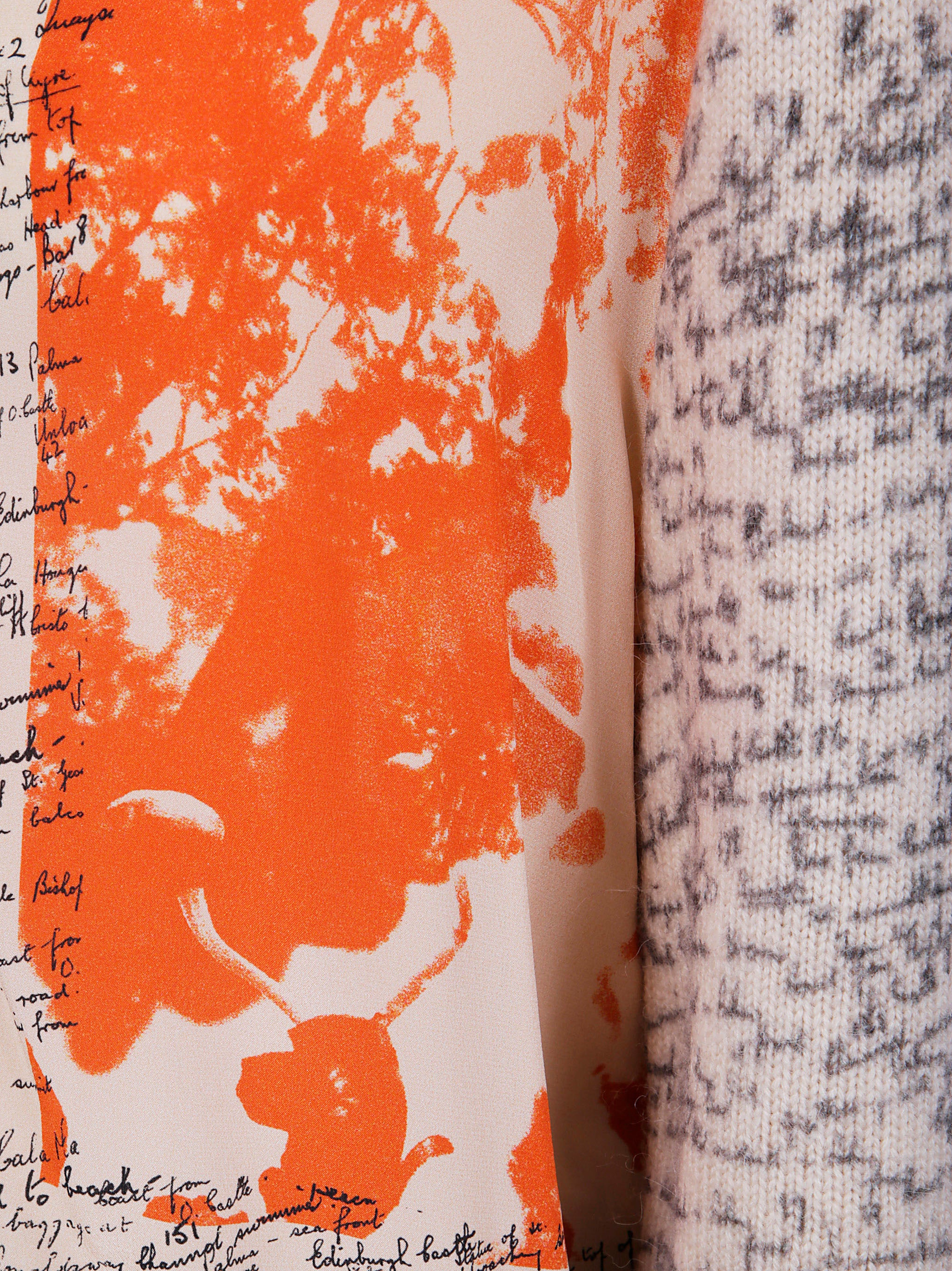 PAUL SMITH Womens Knit Cardi Woven Pan