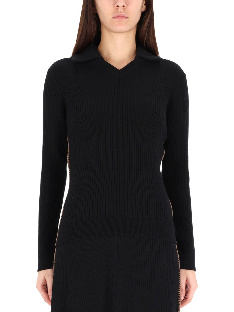 PAUL SMITH Ribbed Sweater - Size S