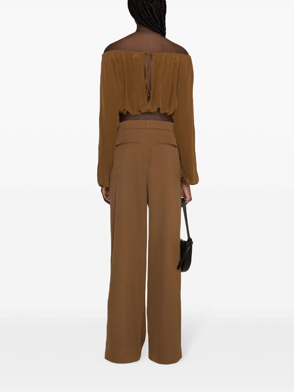 WARDROBE.NYC Low-Rise Wool Trousers for Women