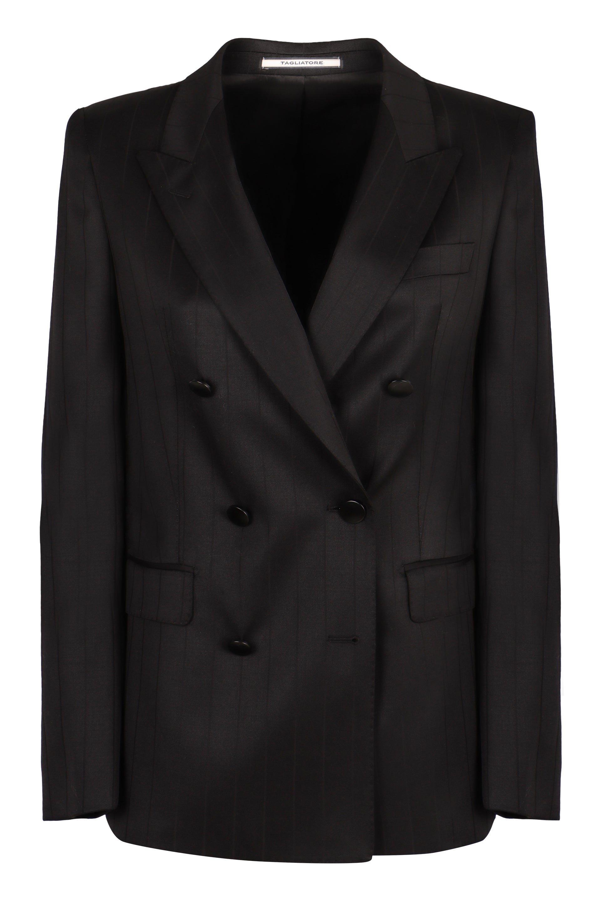 0205 TAGLIATORE Double-Breasted Wool Blazer