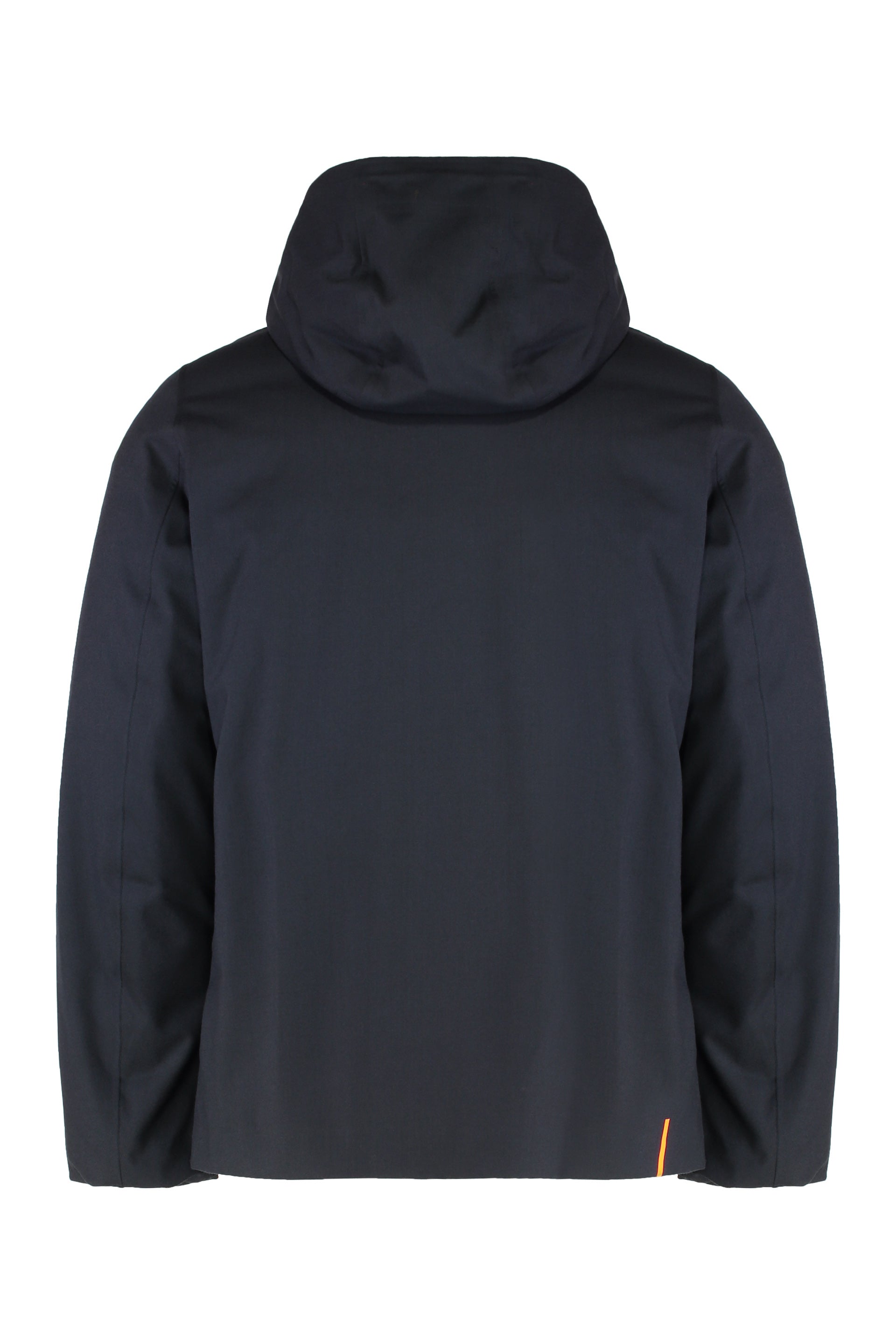 RRD Men's Hooded Wool Blend Jacket with Adjustable Drawstring