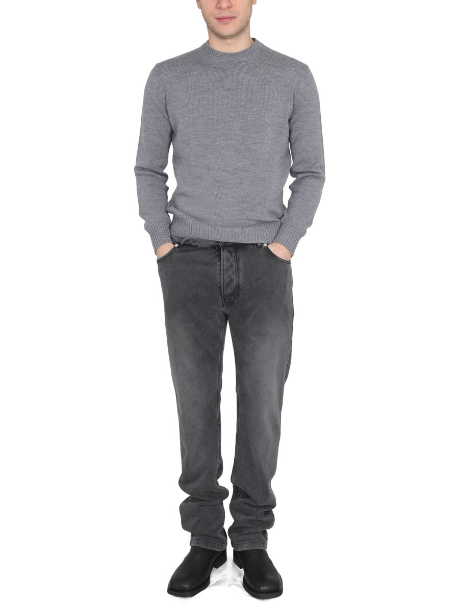 BALLANTYNE Ribbed Choker Neck Sweater for Men