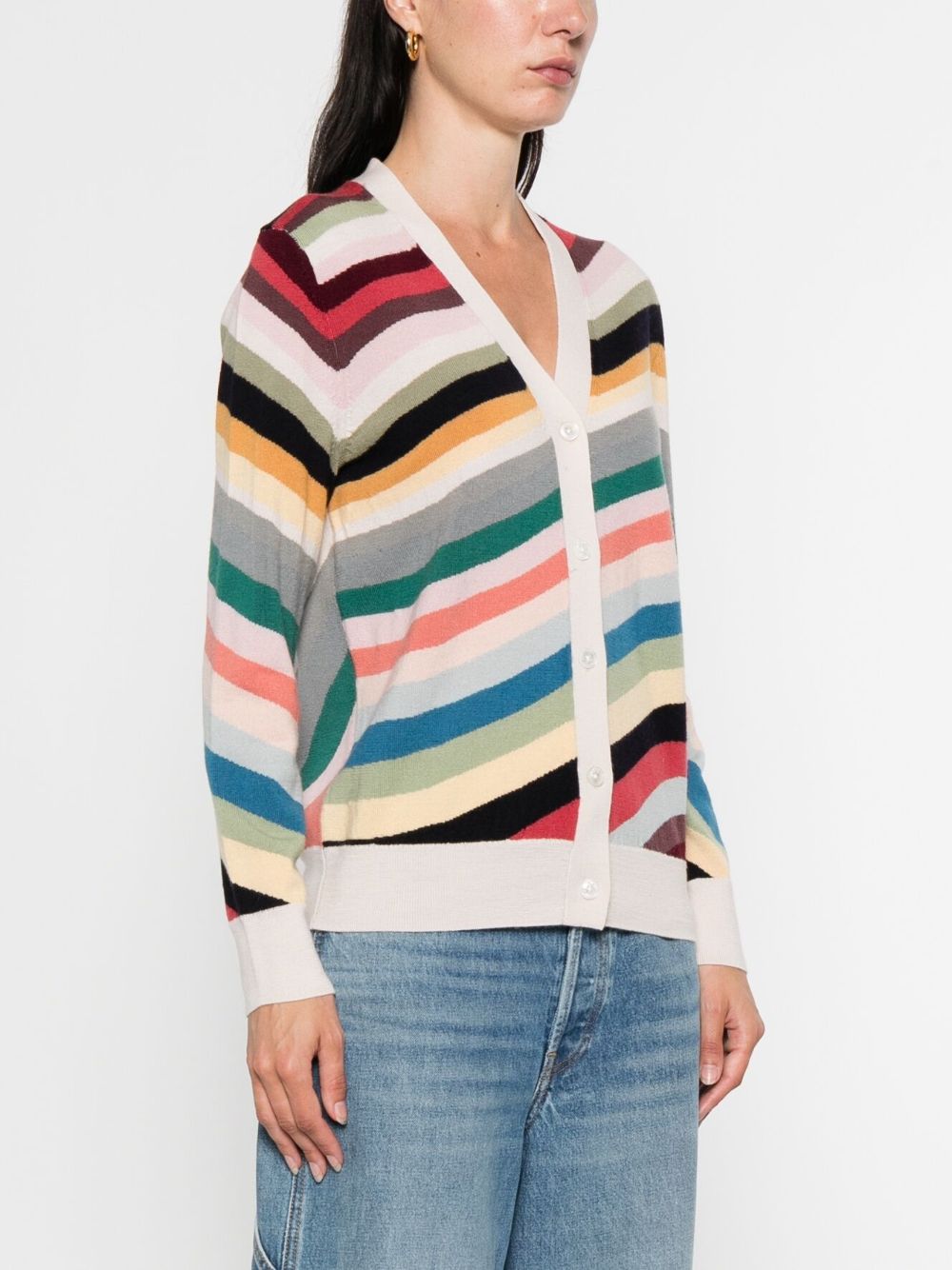 PS PAUL SMITH Striped Wool Cardigan