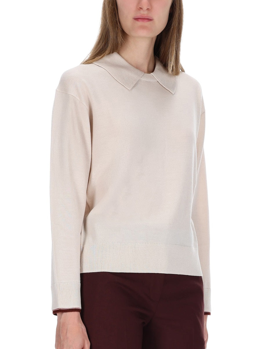 PAUL SMITH Knit Collar Sweater - Size S