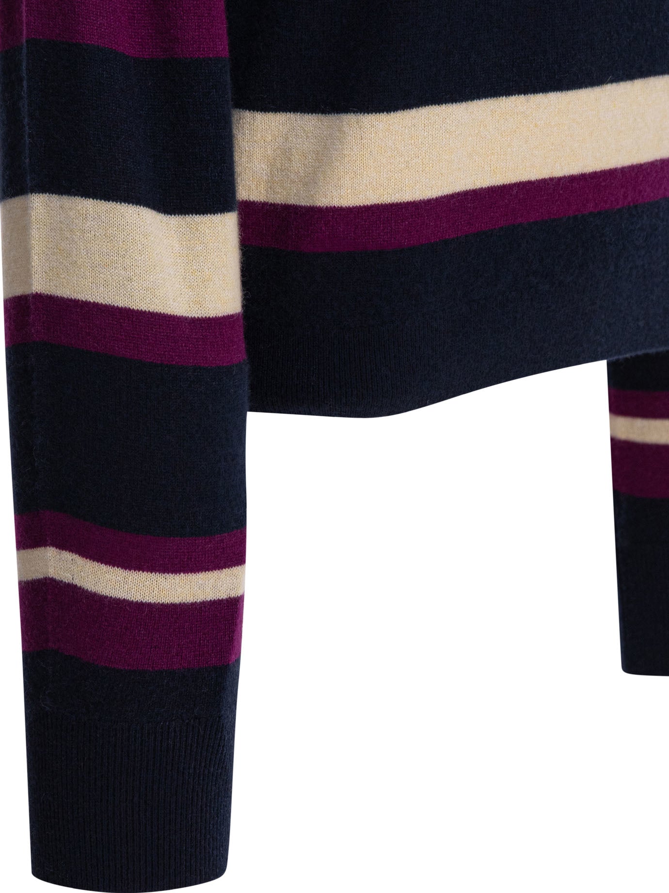 GUEST IN RESIDENCE Collegiate Stripe Cashmere Polo Shirt