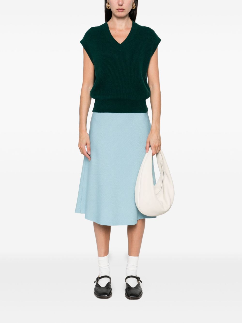 GUEST IN RESIDENCE Ribbed Cashmere Vest - Size S