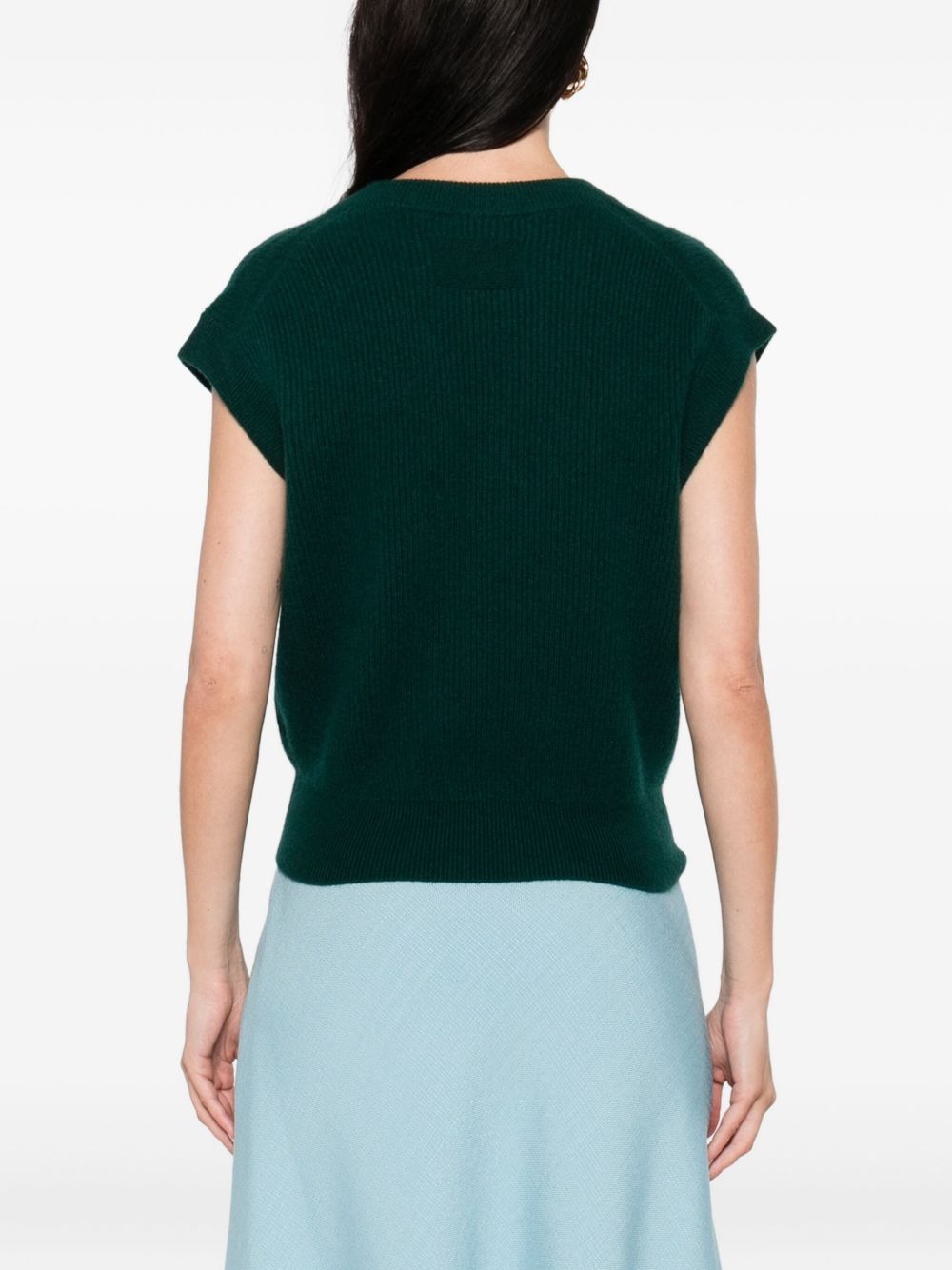 GUEST IN RESIDENCE Ribbed Cashmere Vest - Size S