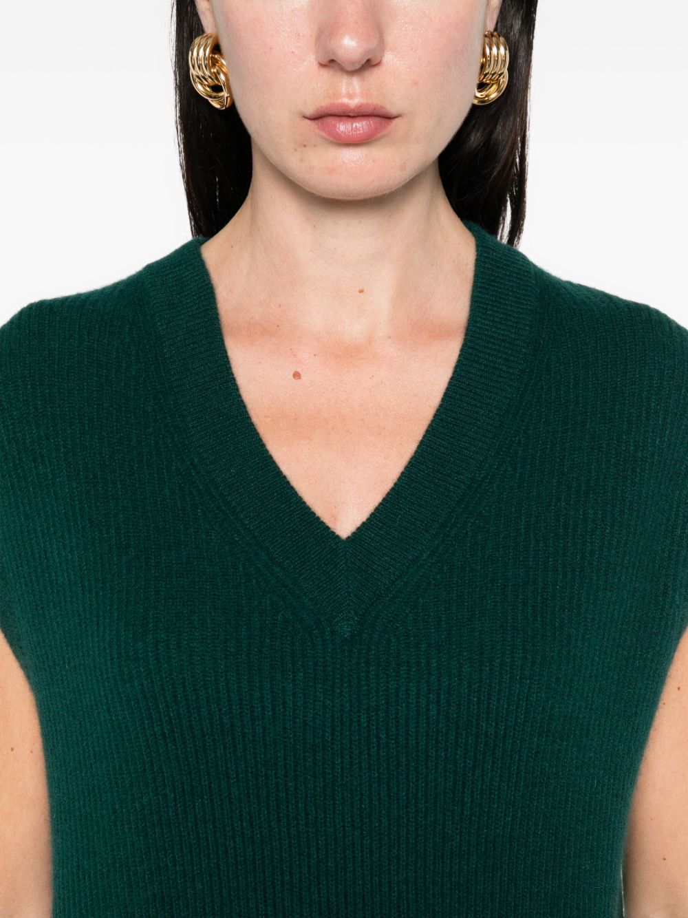GUEST IN RESIDENCE Ribbed Cashmere Vest - Size S