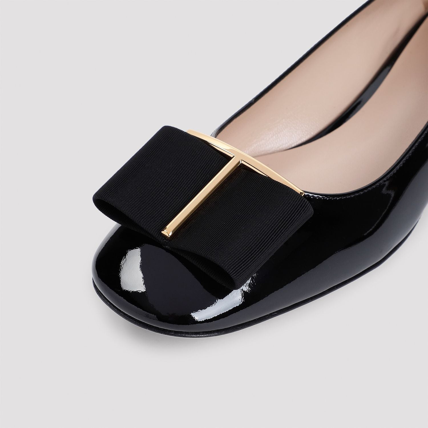 TOM FORD Patent Leather Gros Grain Ballerina Flats