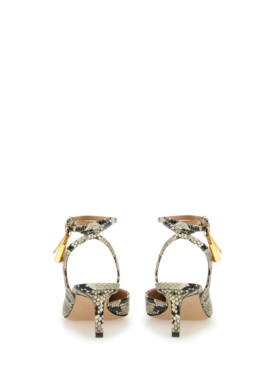 TOM FORD Sandal Slingback Python