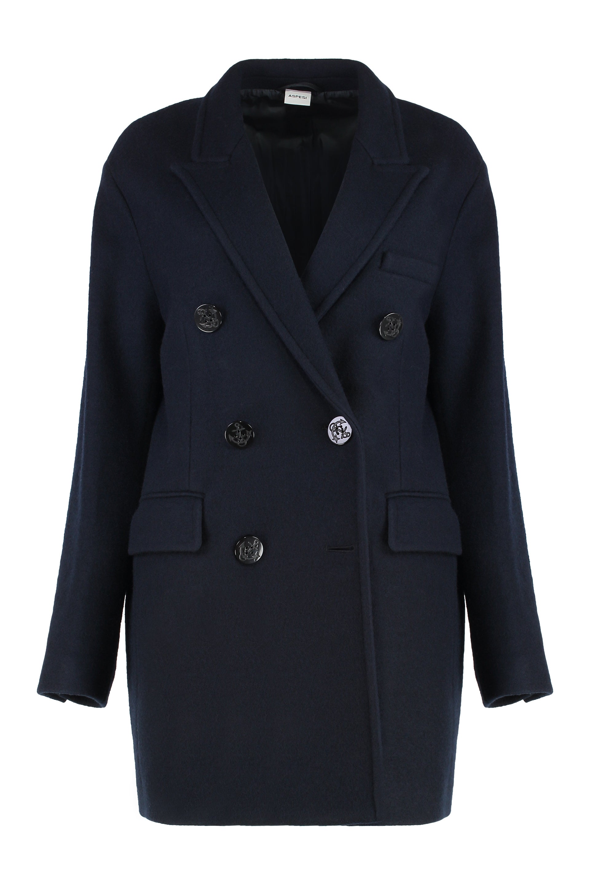 ASPESI Double-Breasted Wool Jacket - Women's Outerwear