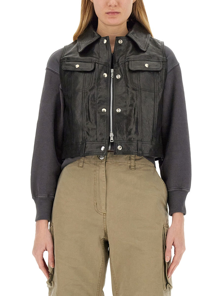 OUR LEGACY Women's Mini Leather Vest - Size 38