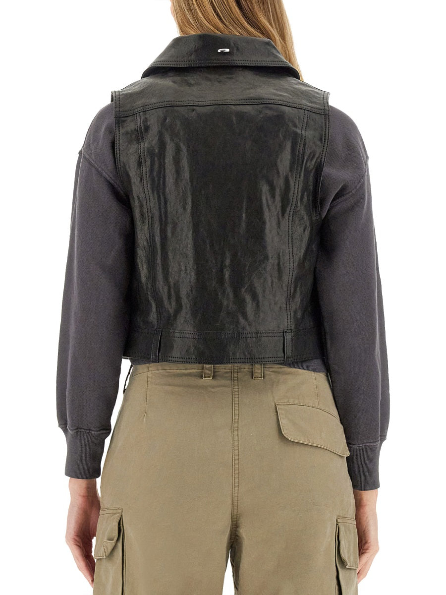 OUR LEGACY Women's Mini Leather Vest - Size 38