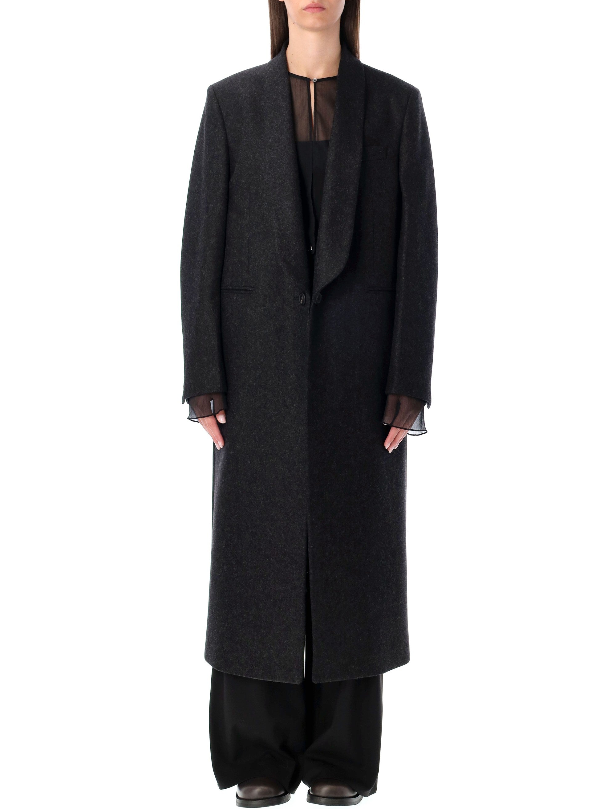 OUR LEGACY Oversized Long Water-Repellent Wool Super Jacket