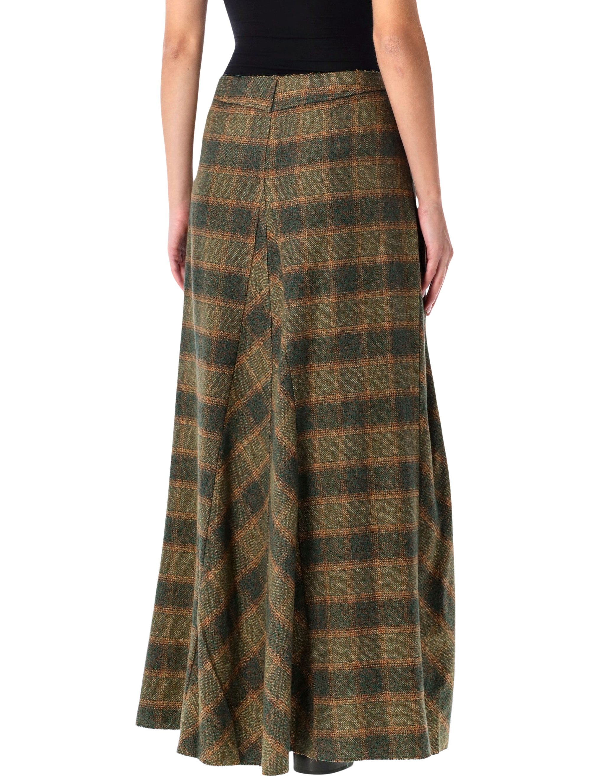 OUR LEGACY Rebel Checkered Wool Mini Skirt