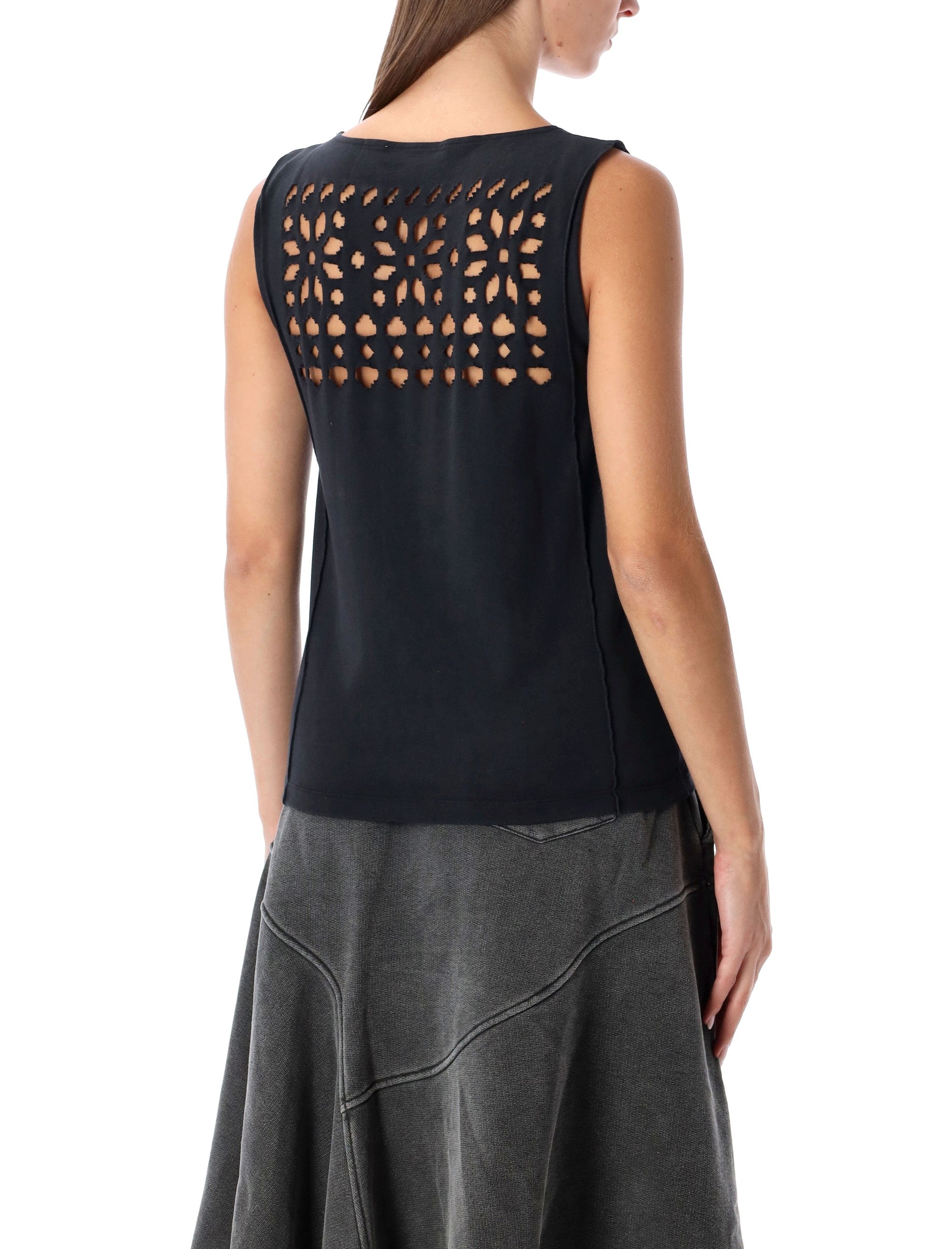 OUR LEGACY Relaxed Lounge Mini T-Shirt with Laser-Cut Back