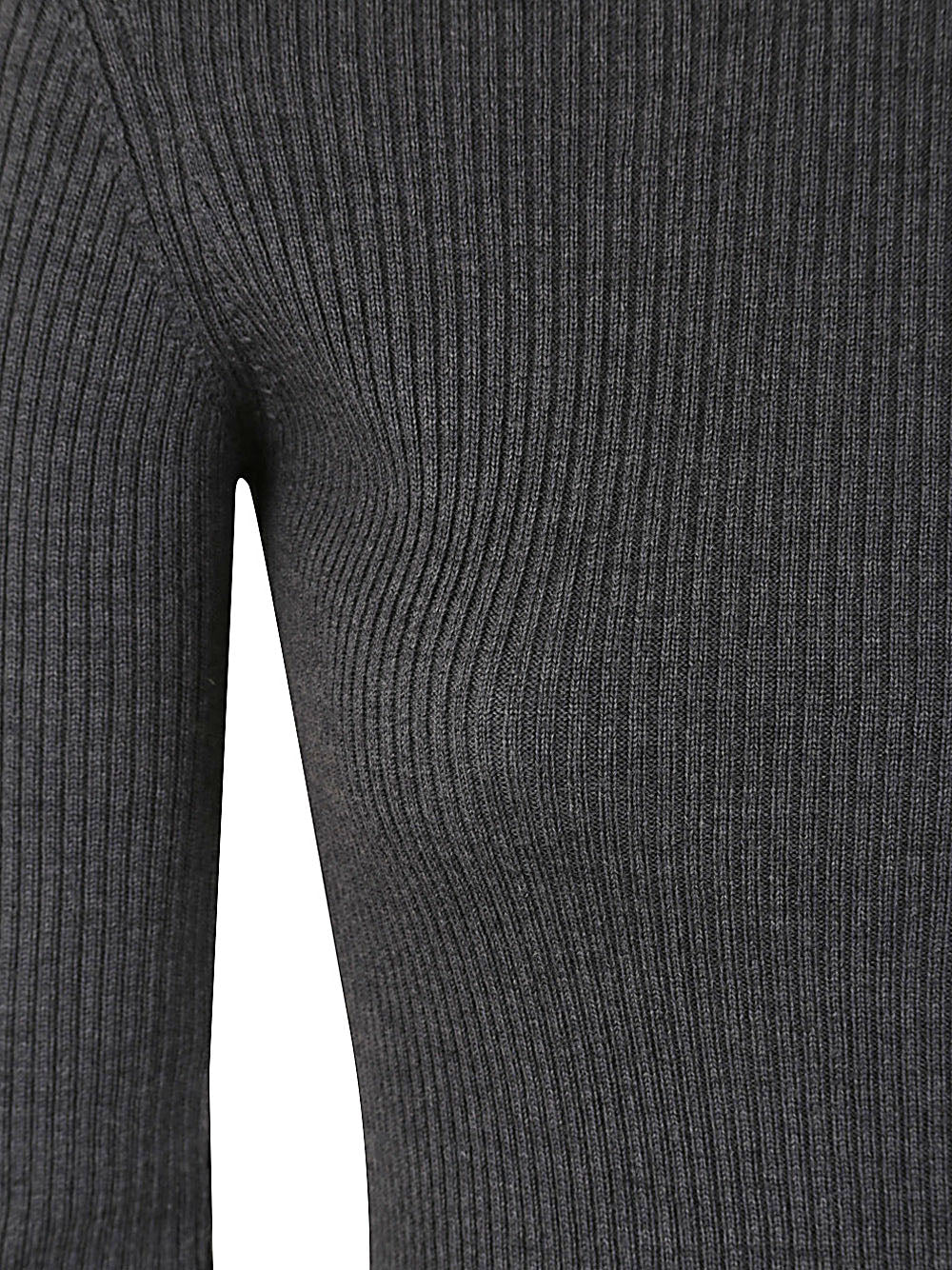 WARDROBE.NYC Ribbed Long Sleeve Dress