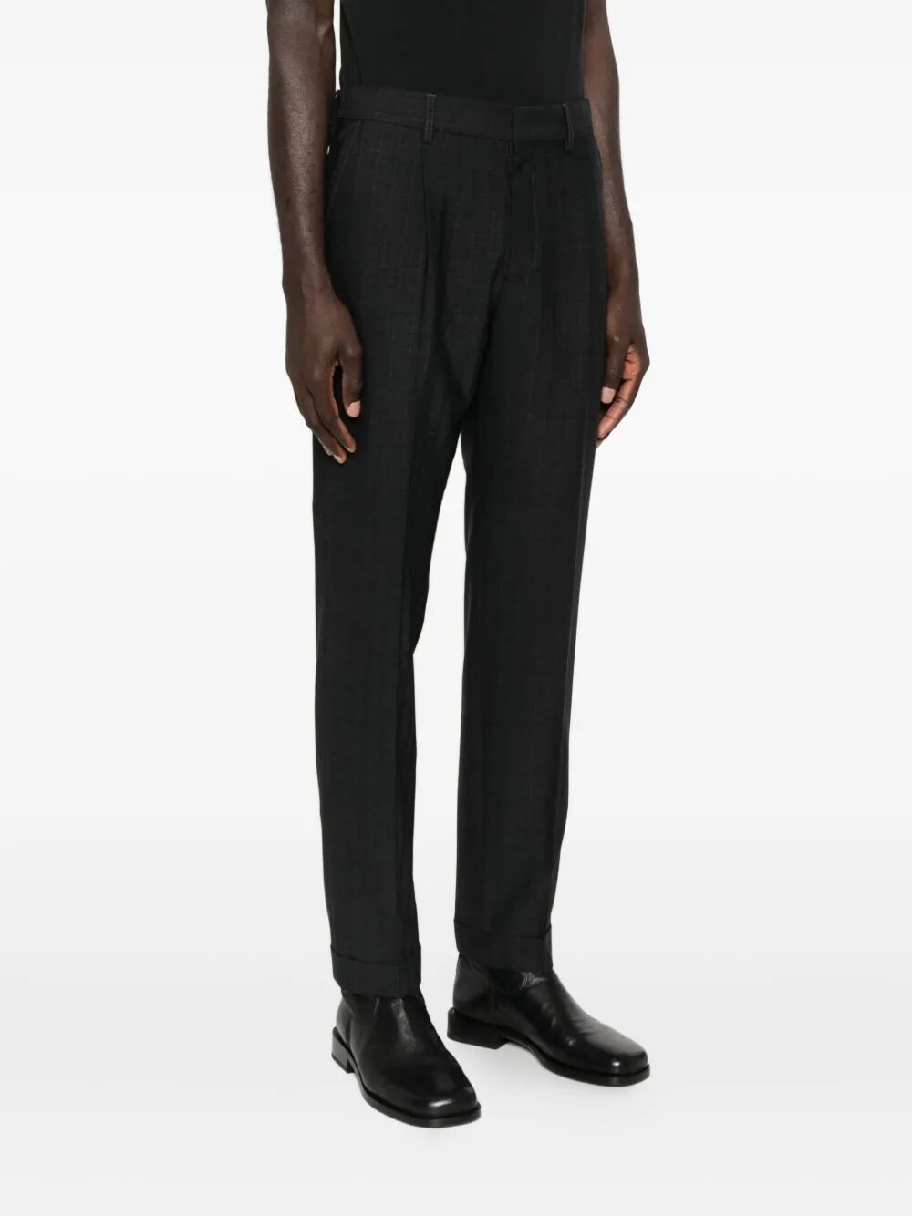CELLAR DOOR Tapered-Leg Wool Trousers