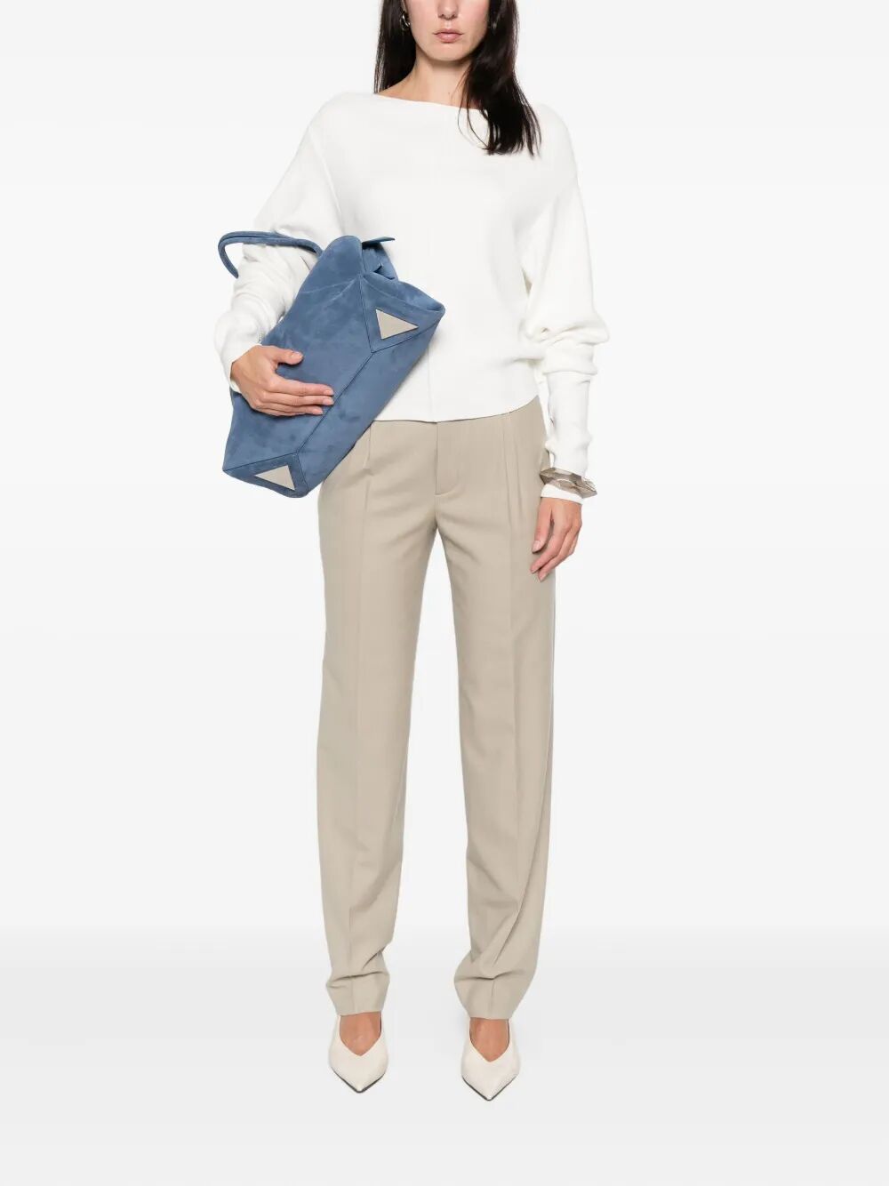 CELLAR DOOR Pleated Wool Trousers