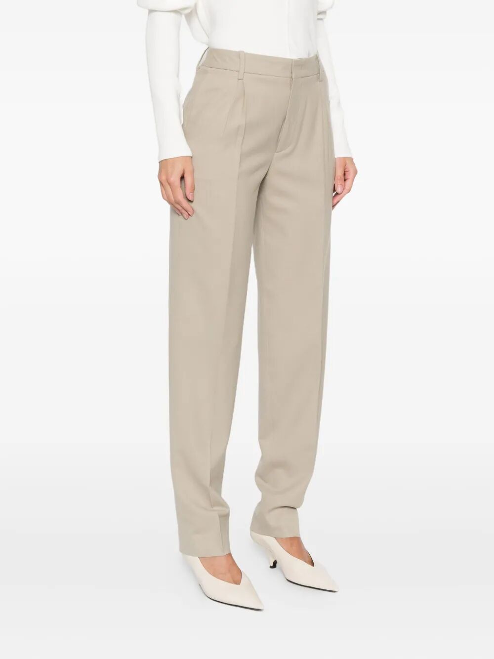 CELLAR DOOR Pleated Wool Trousers