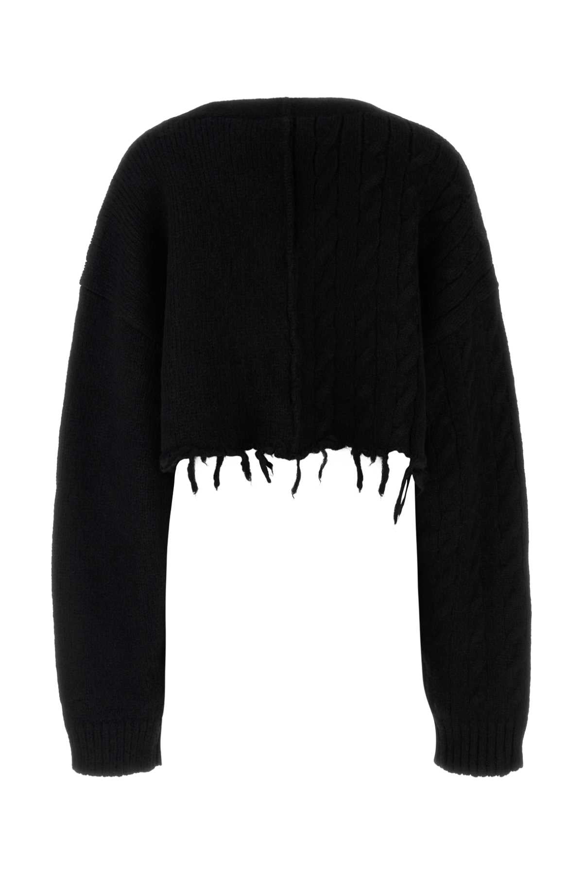 VETEMENTS Women’s Mini Split Cropped Cardigan
