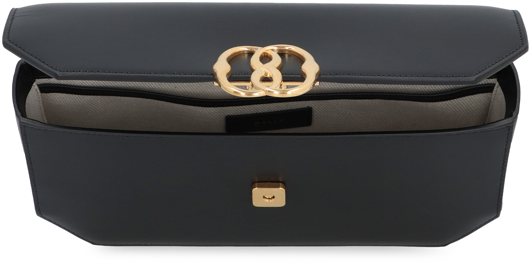 BALLY Emblem Mini Leather Shoulder Handbag