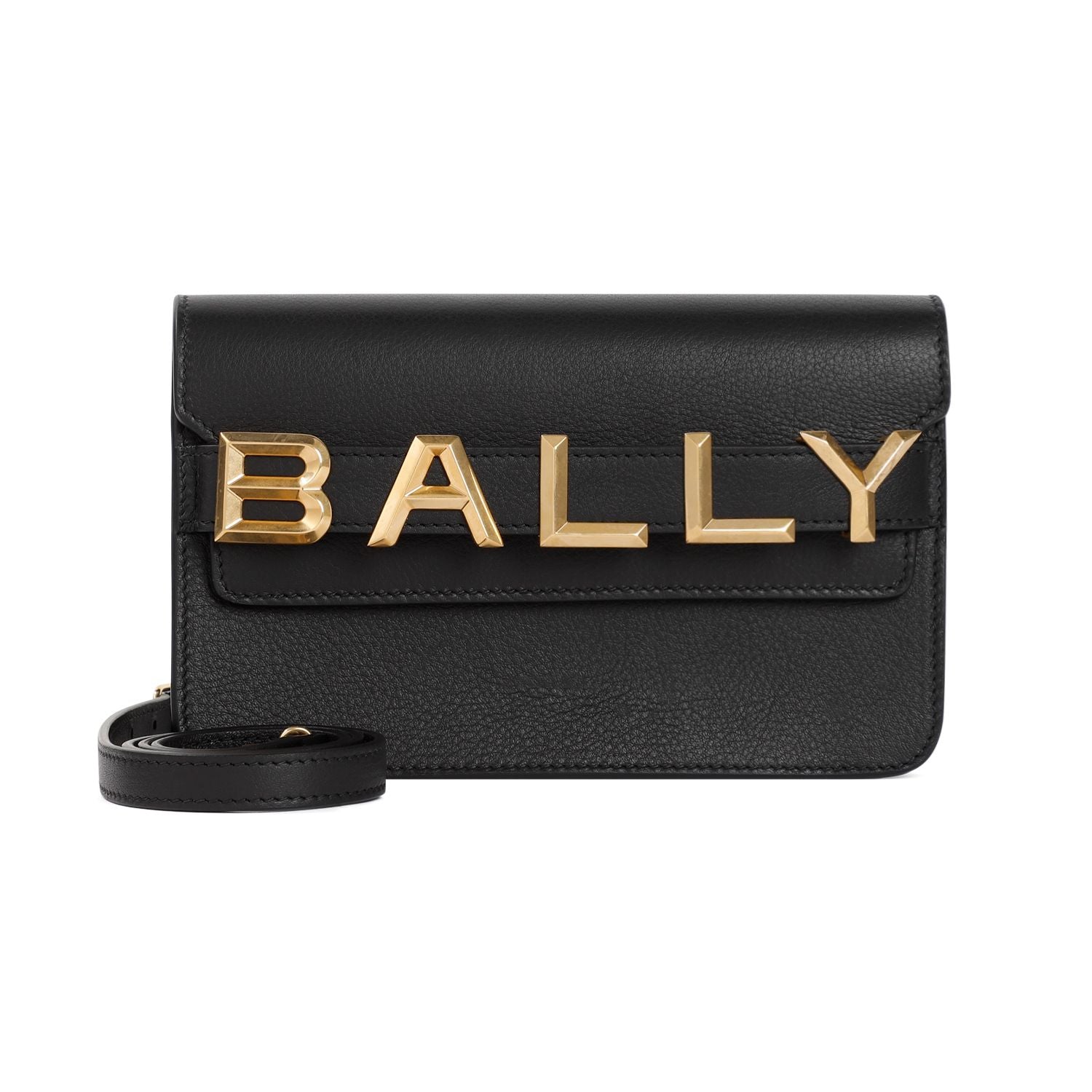 BALLY Mini Leather Crossbody Bag - 22cm x 16cm x 8cm