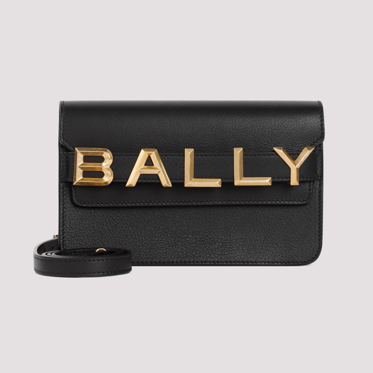 BALLY Mini Leather Crossbody Bag - 22cm x 16cm x 8cm