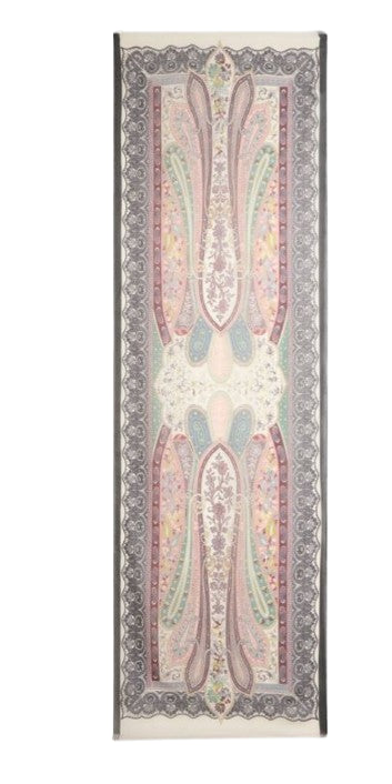 ETRO Floral Fringed Edges Scarf