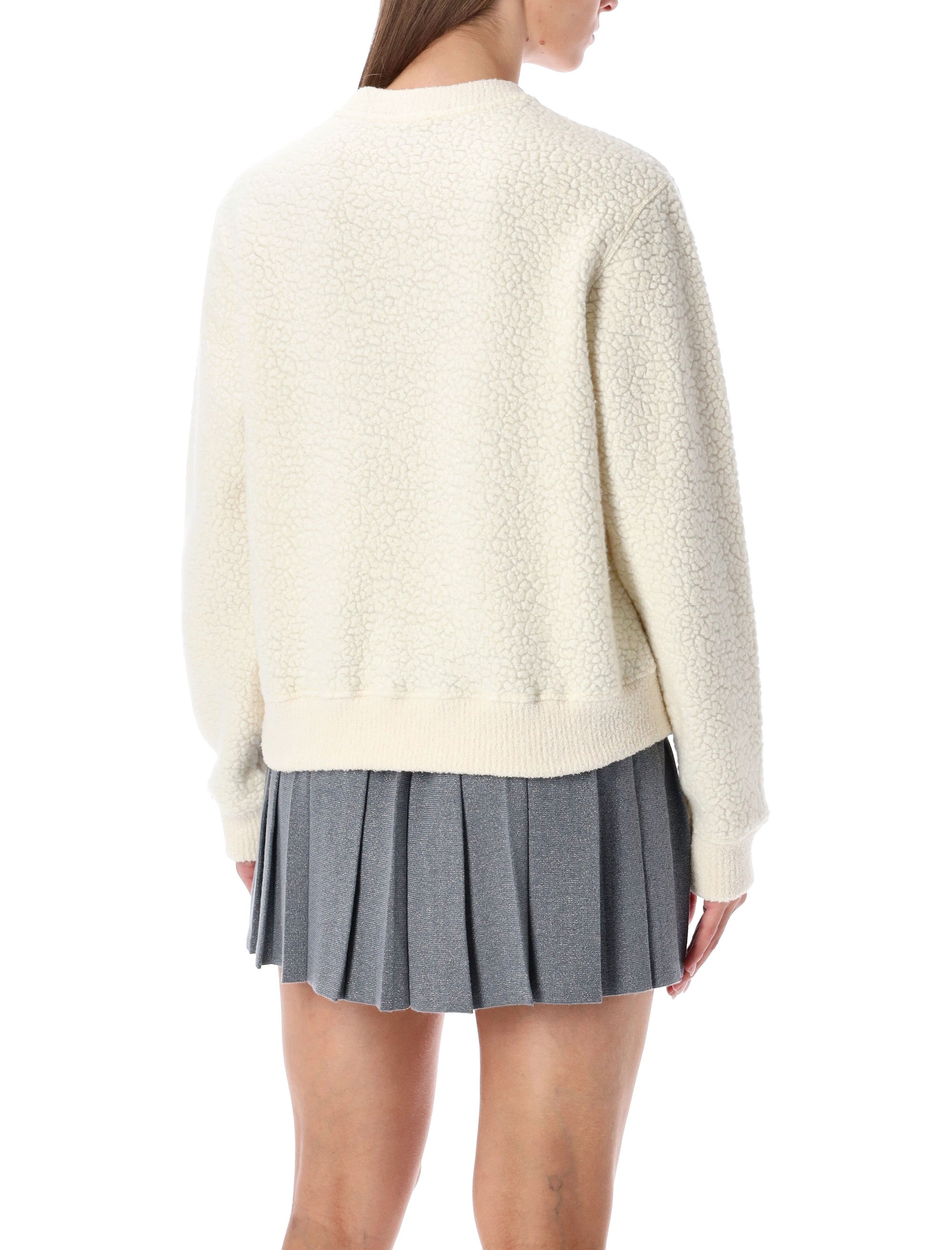 CASABLANCA Luxurious Terry Fleece Crew Sweatshirt - Relaxed Fit