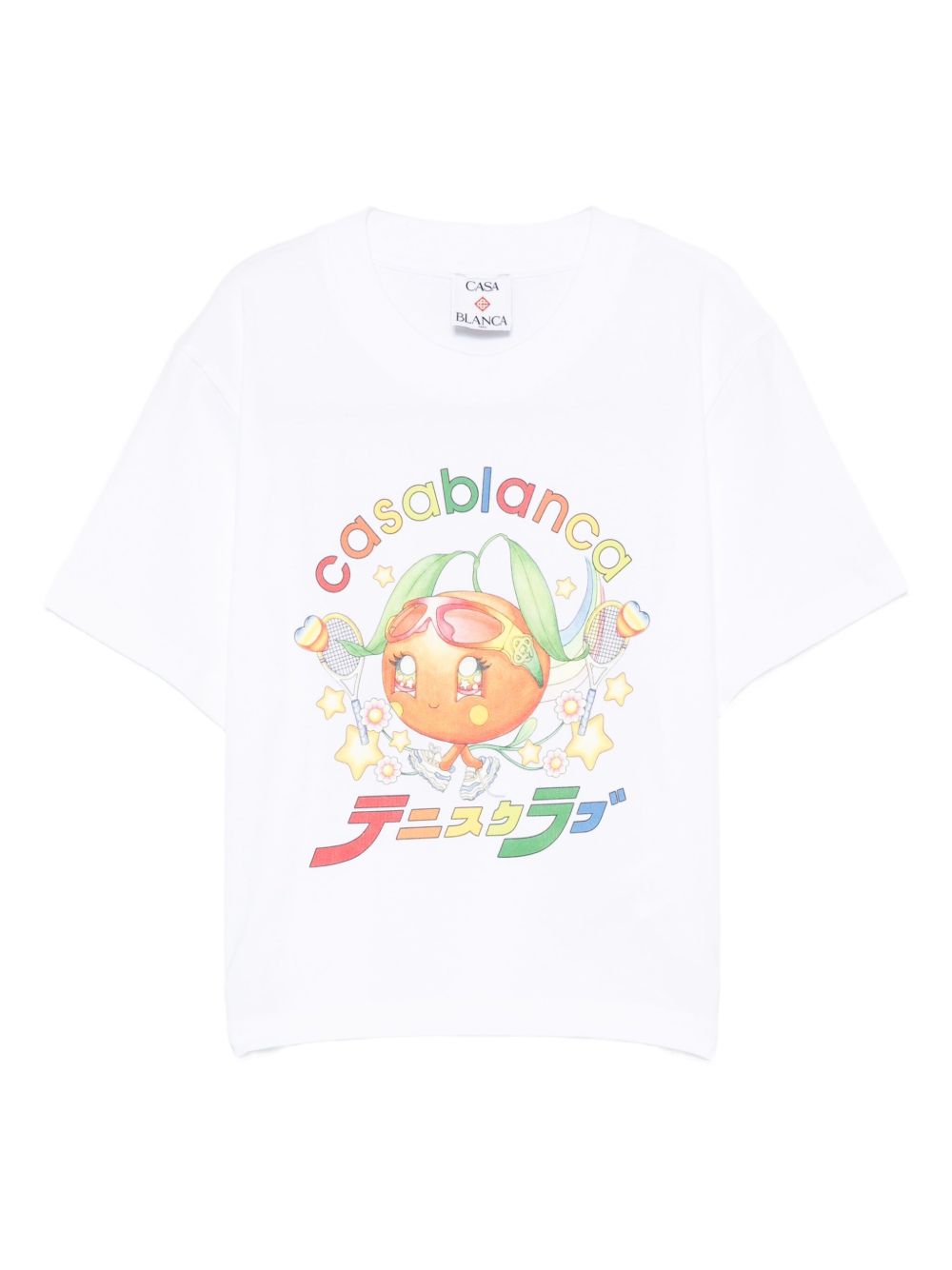 CASABLANCA Mini Mascot Cropped T-Shirt