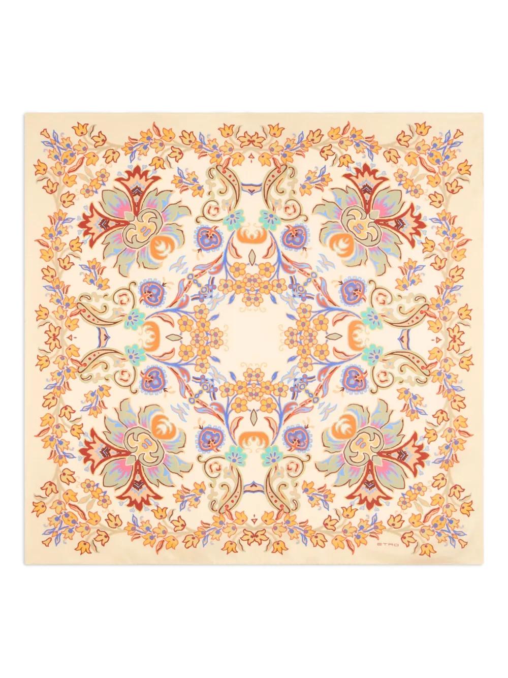 ETRO Silk Scarf with Print Design