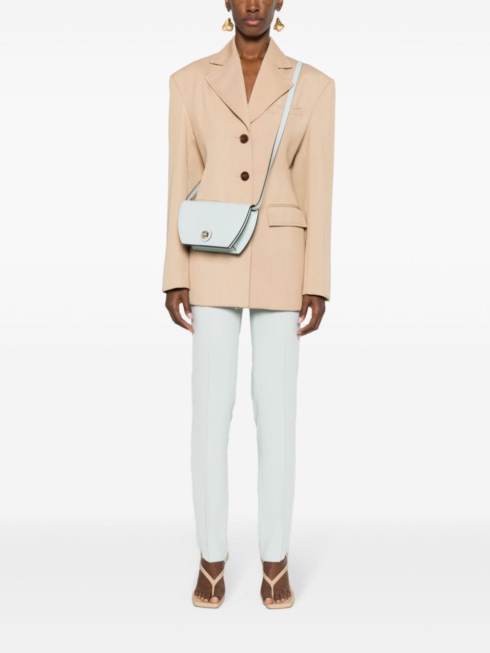 FURLA Mini Leather Handbag with Sphere Detailing