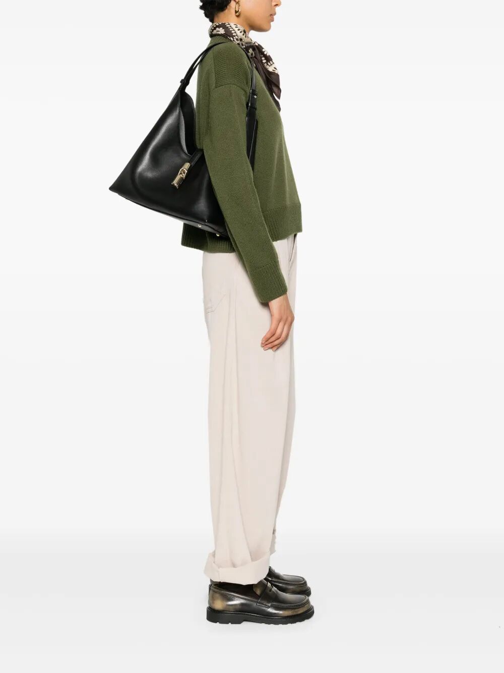 FURLA Leather Medium Hobo Handbag