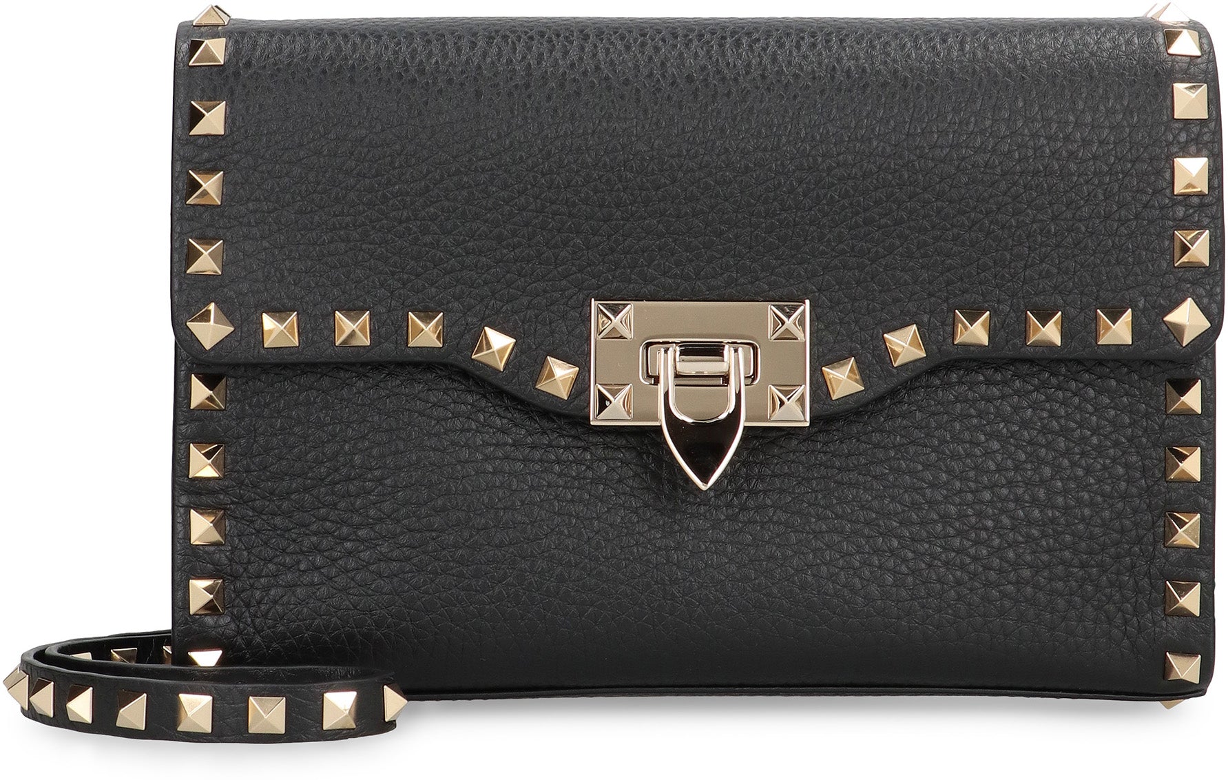 VALENTINO Rockstud Mini Leather Crossbody Handbag