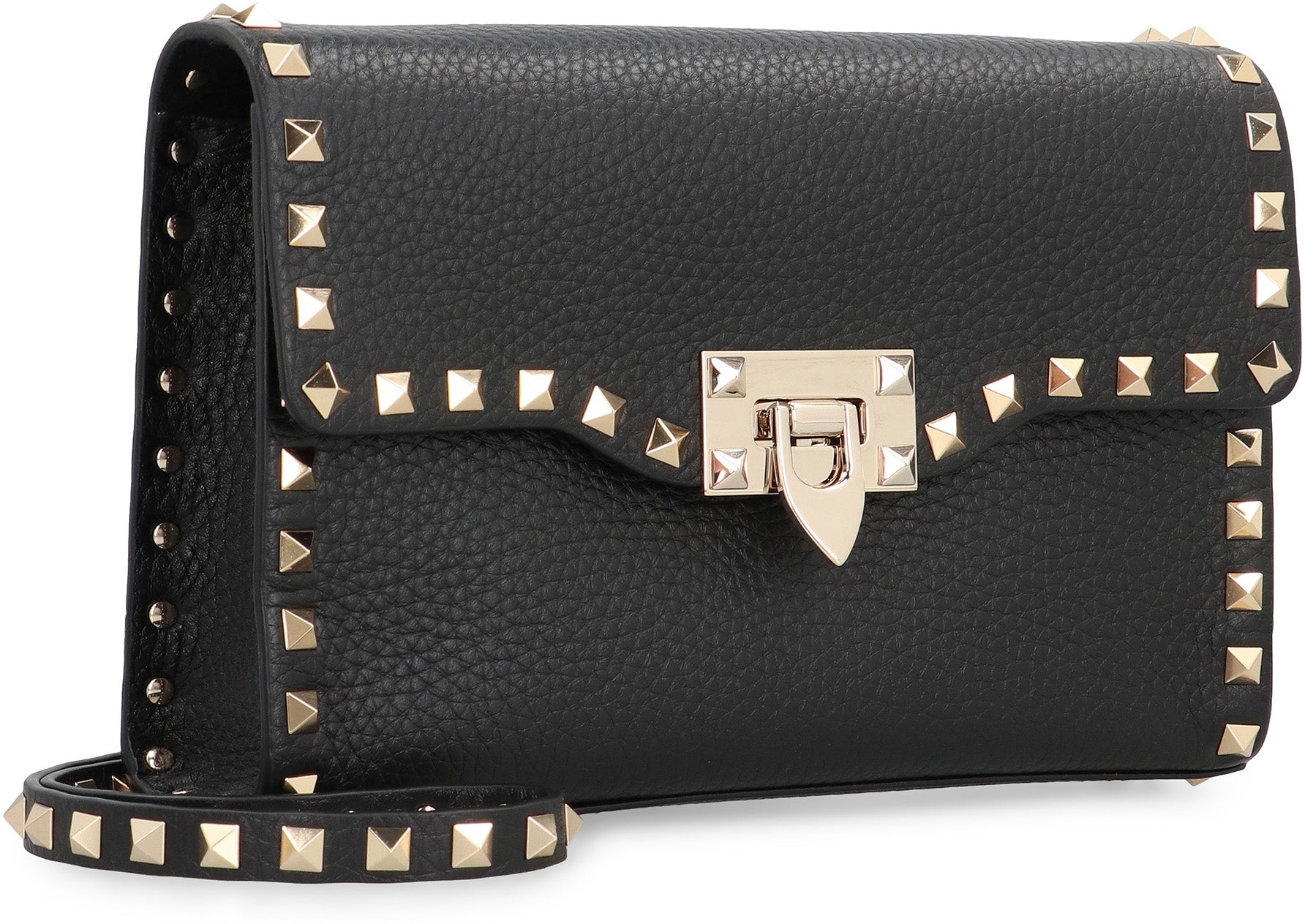 VALENTINO Rockstud Mini Leather Crossbody Handbag