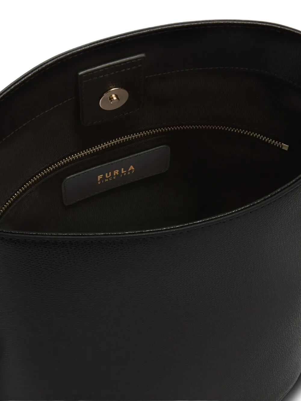 FURLA Mini Ares Leather Small Bucket Handbag