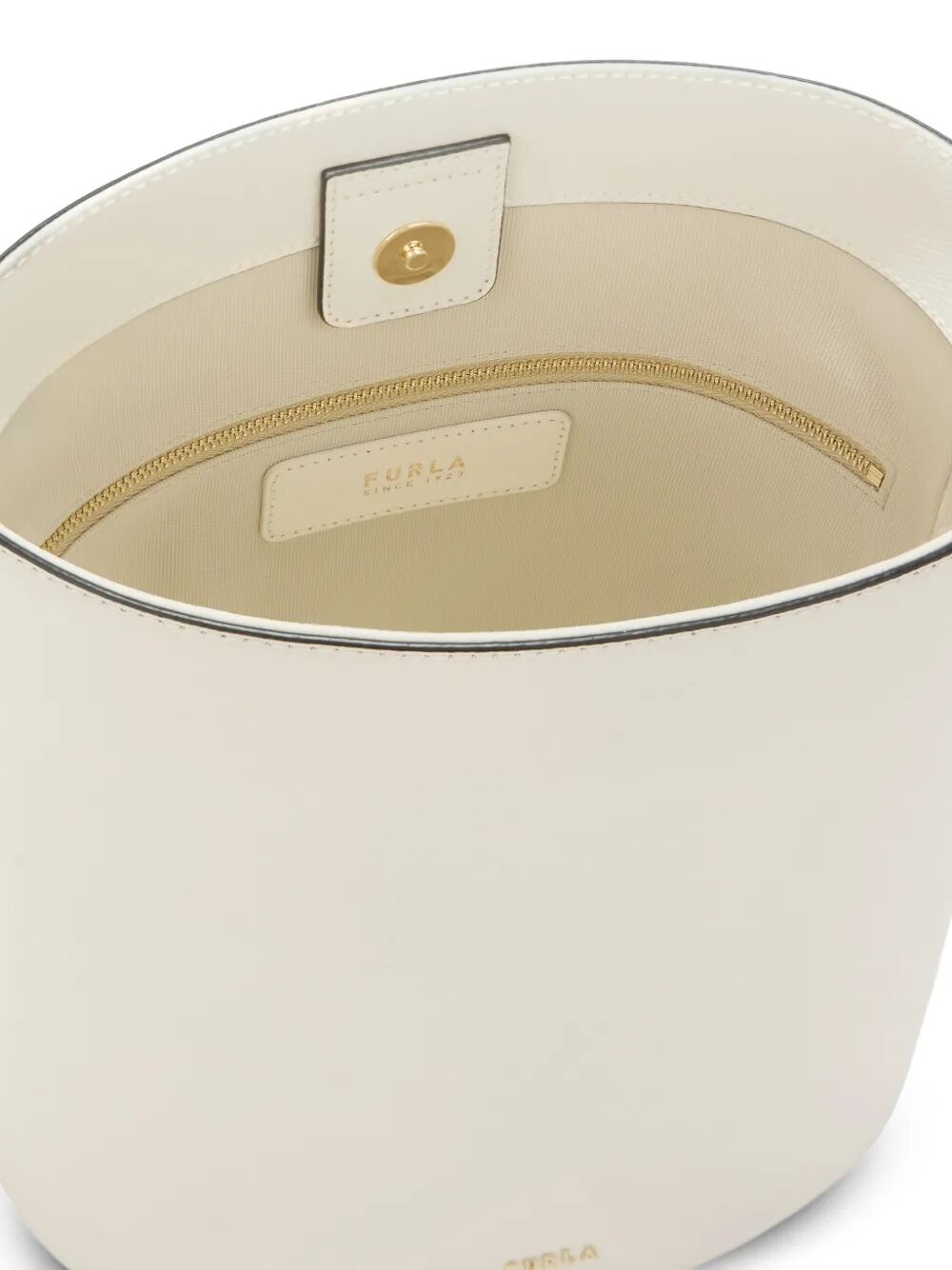 FURLA Mini Ares Leather Bucket Handbag