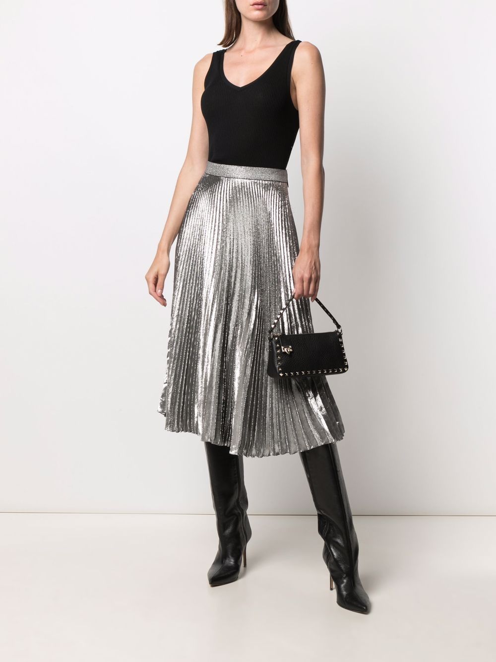 VALENTINO GARAVANI Mini Rockstud Small Leather Shoulder Handbag