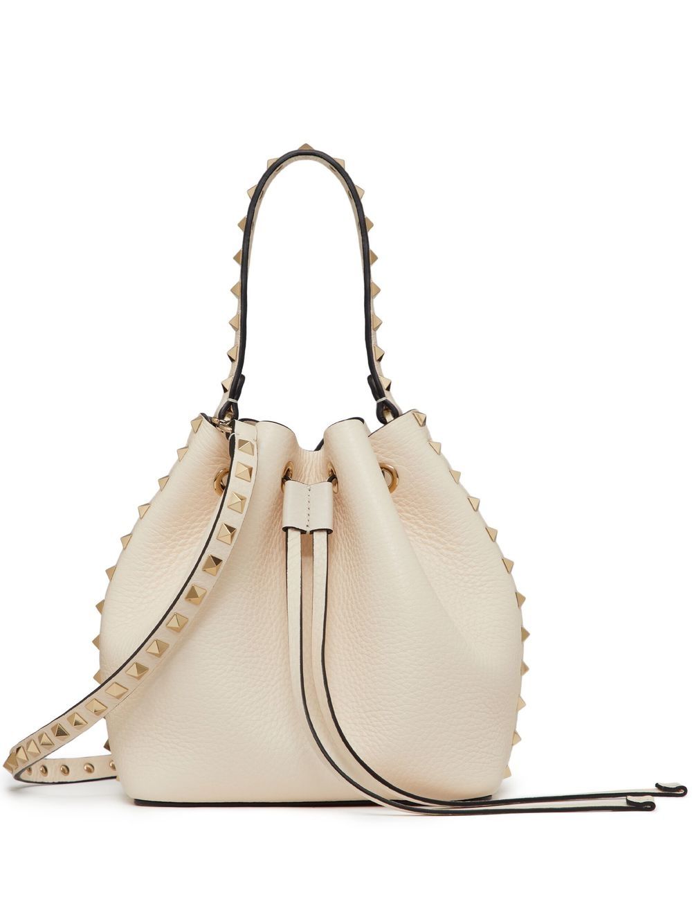 VALENTINO GARAVANI Mini Rockstud Drawstring Bucket Handbag