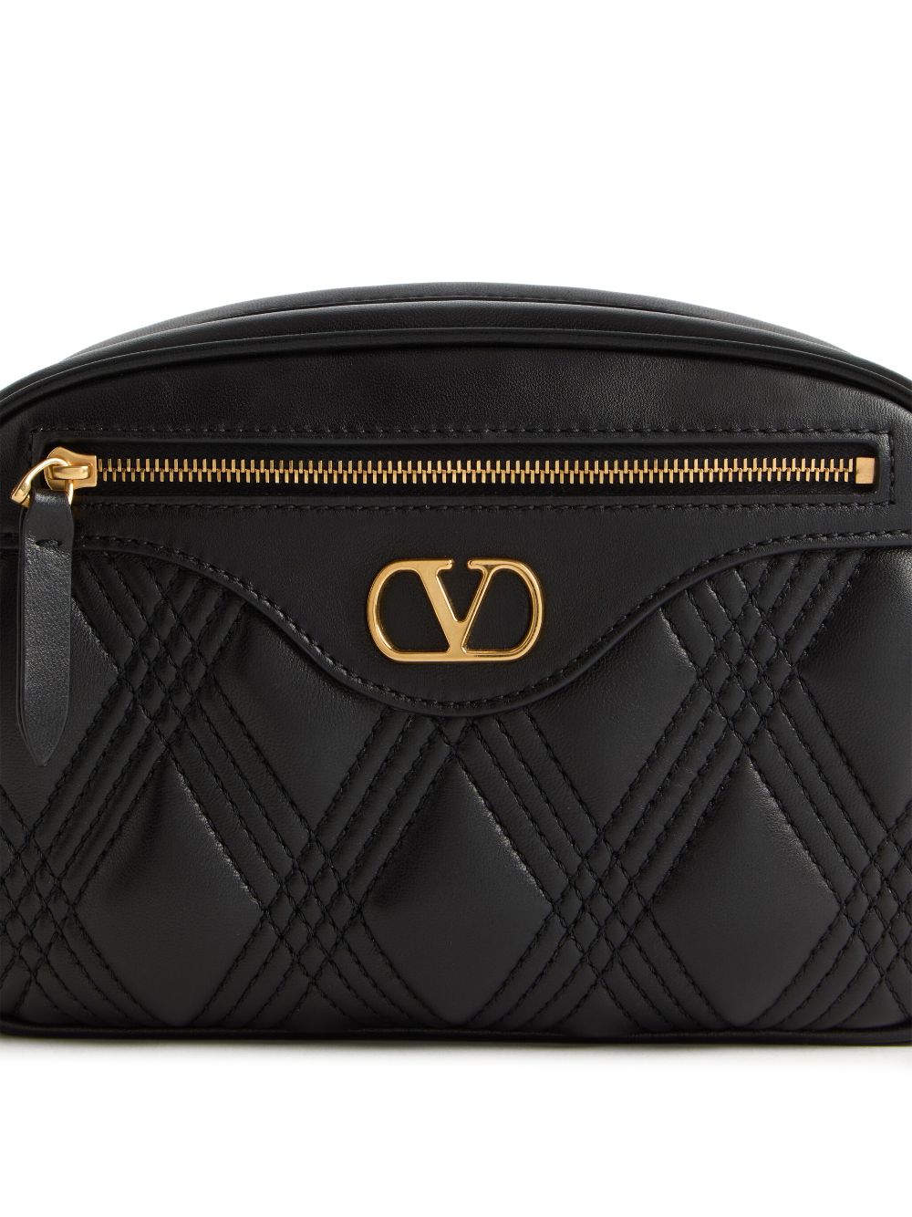 VALENTINO GARAVANI Quilted Leather Camera Handbag