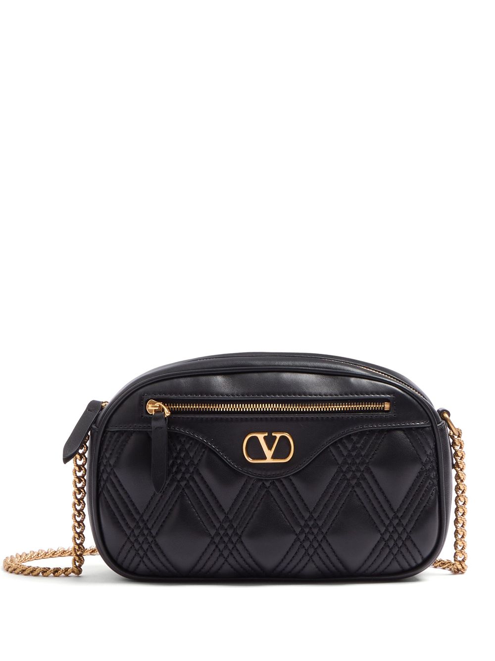 VALENTINO GARAVANI Quilted Leather Camera Handbag