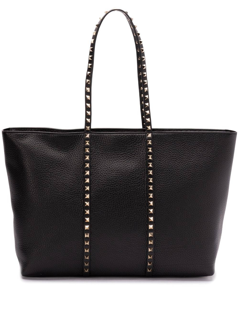 VALENTINO GARAVANI Rockstud Leather Medium Tote Handbag