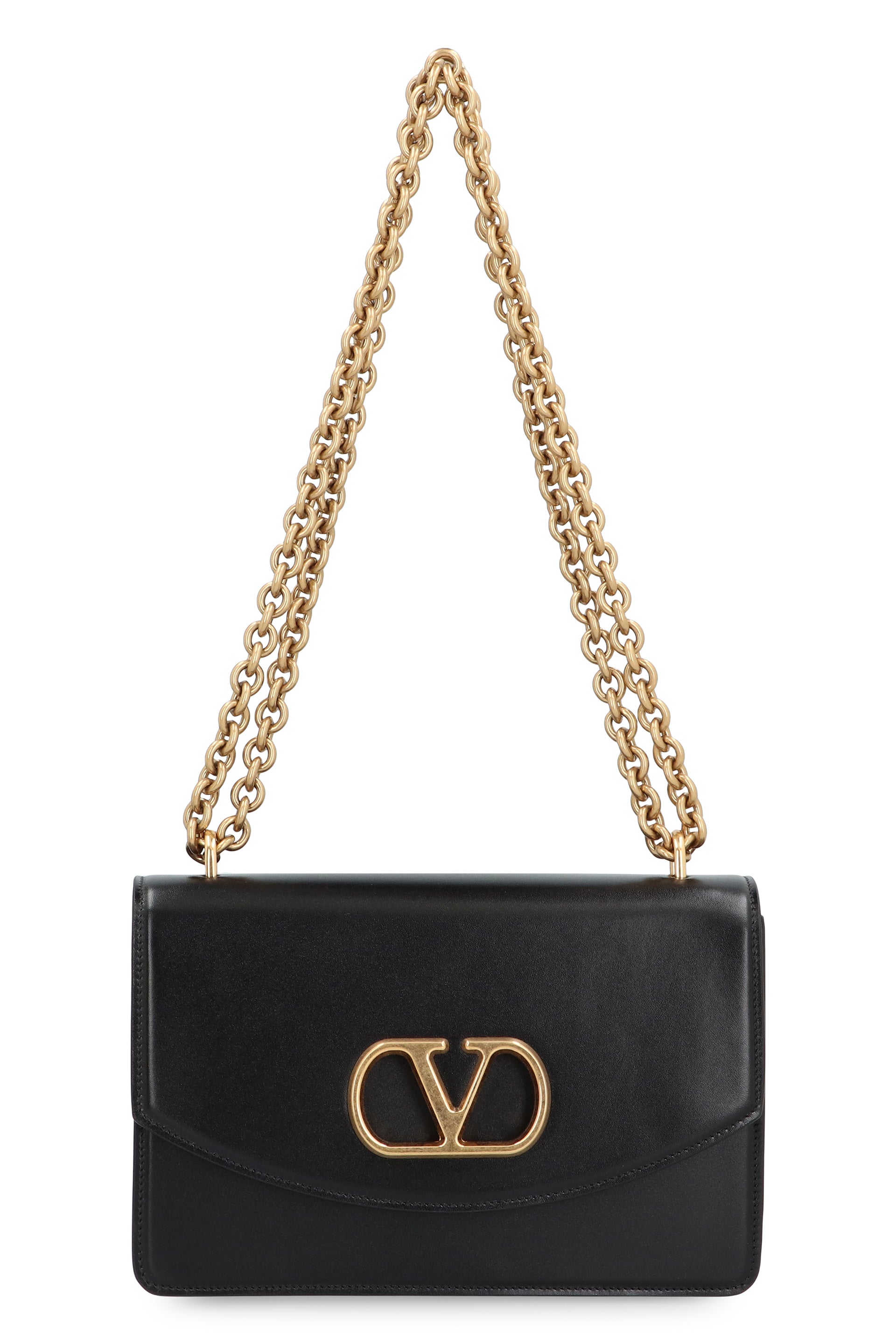VALENTINO GARAVANI Elegant Leather Shoulder Handbag - 24 CM x 16 CM