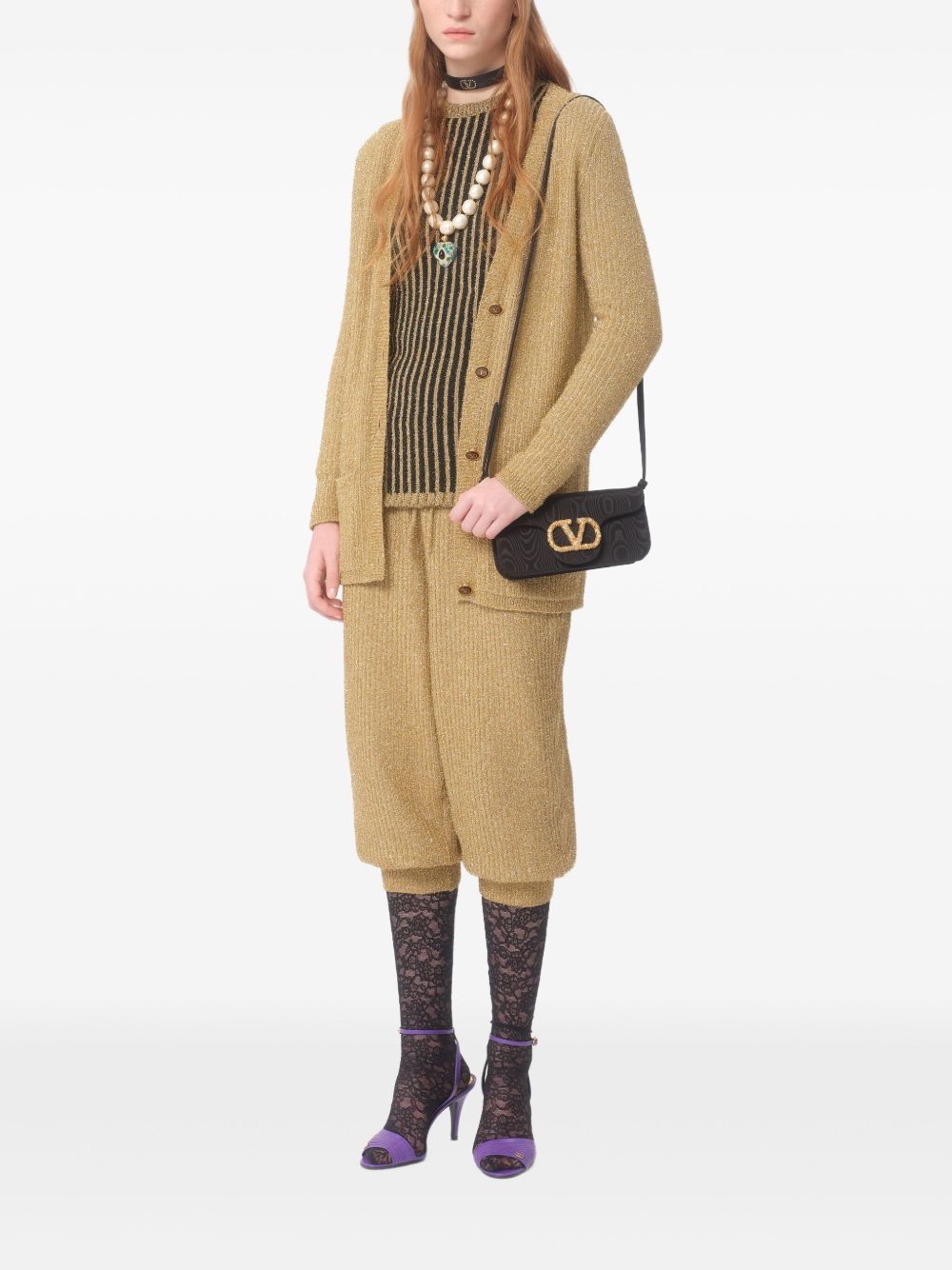 VALENTINO GARAVANI Mini Foldover Top Clutch with Magnetic Fastening