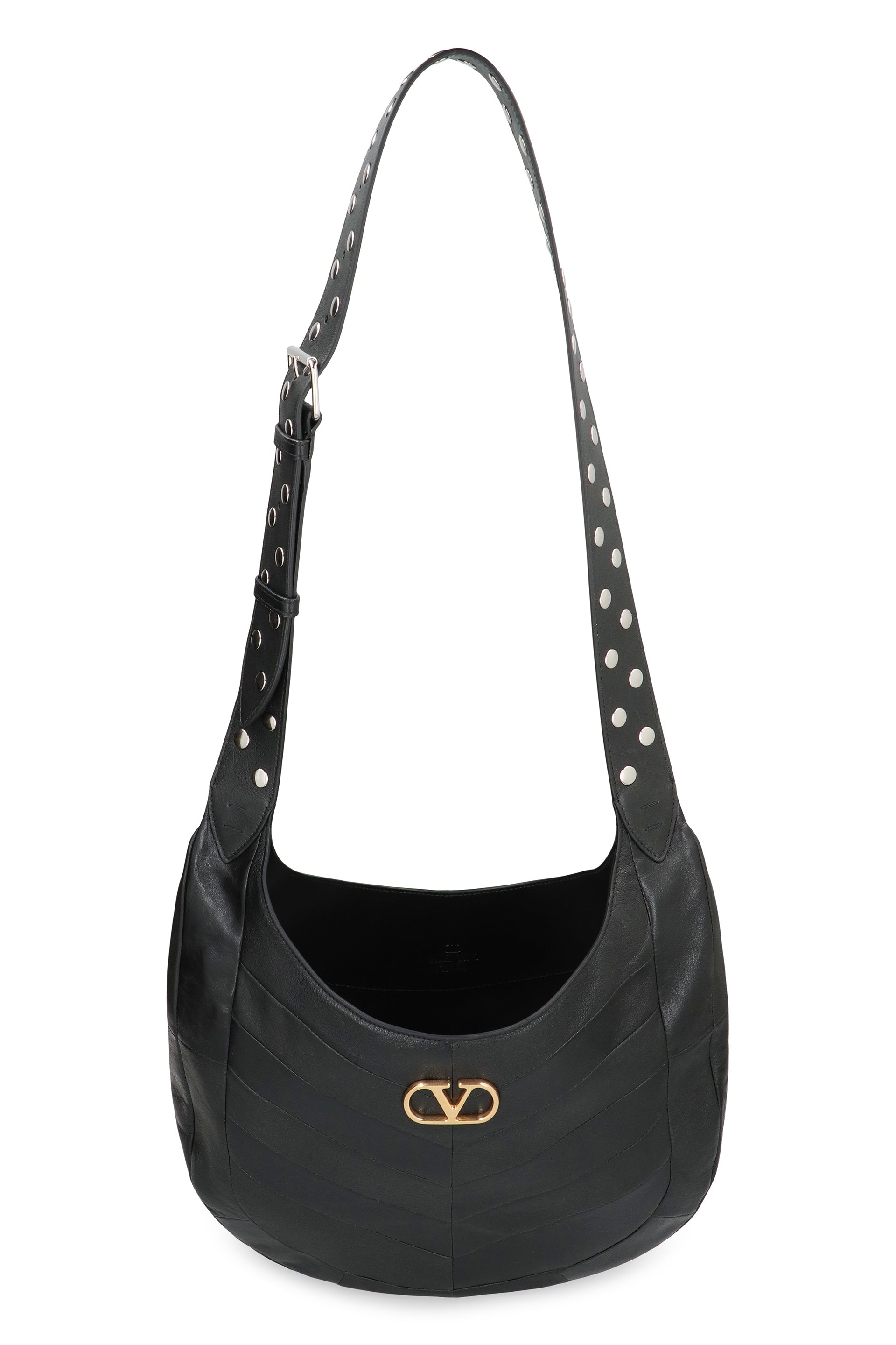 VALENTINO GARAVANI Hobo Handbag 35CM with Chevron Design