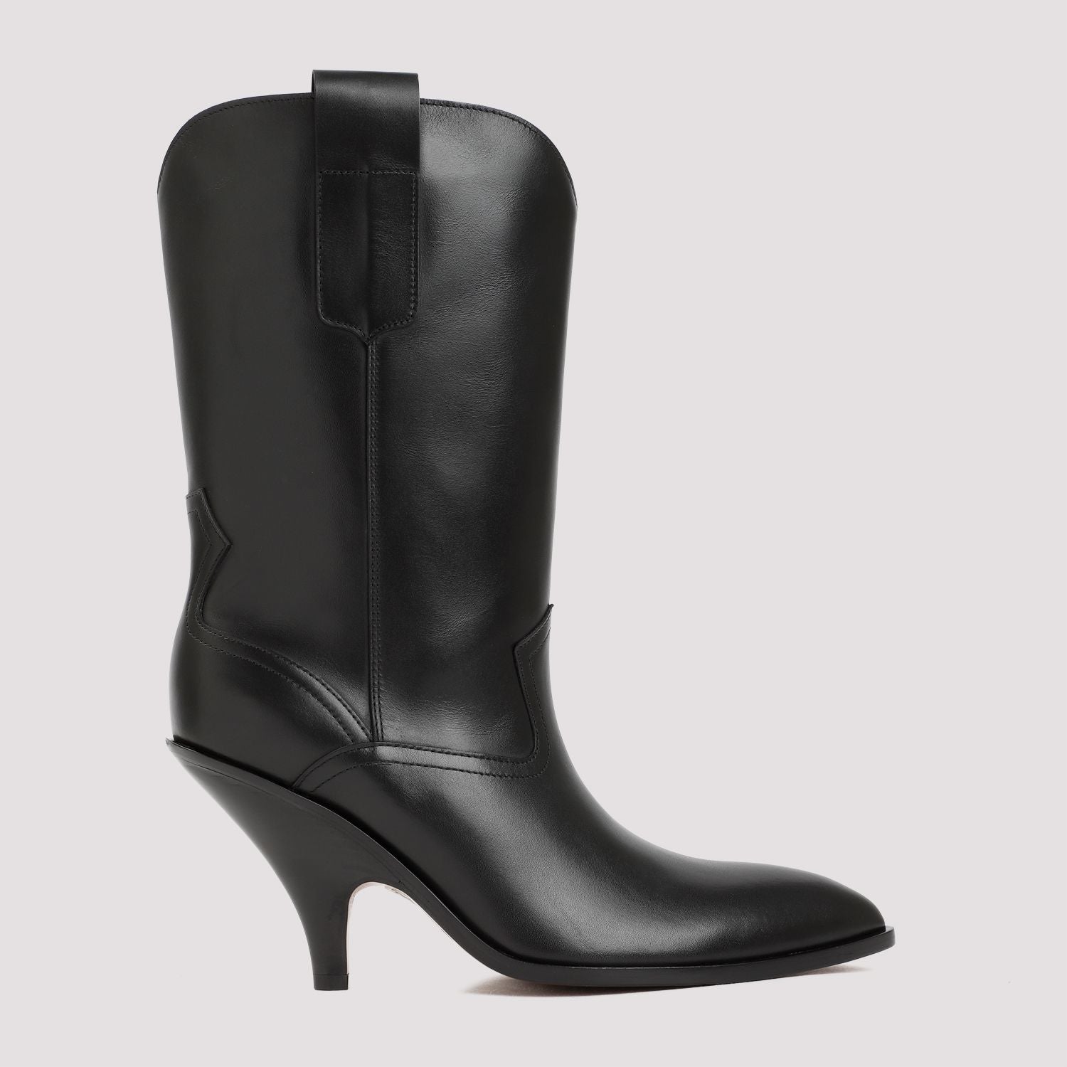 BALLY Lavyn Leather Boots - 9.5cm Heel Height